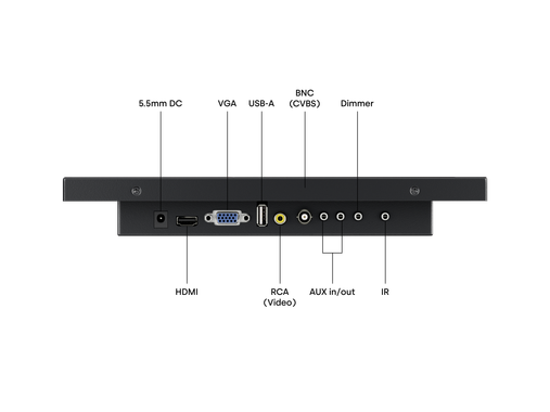 12 Inch Monitor Metal (4:3)