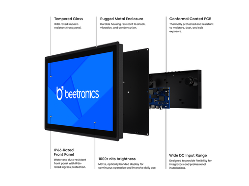 22 Inch Touchscreen Metal (High-Brightness)