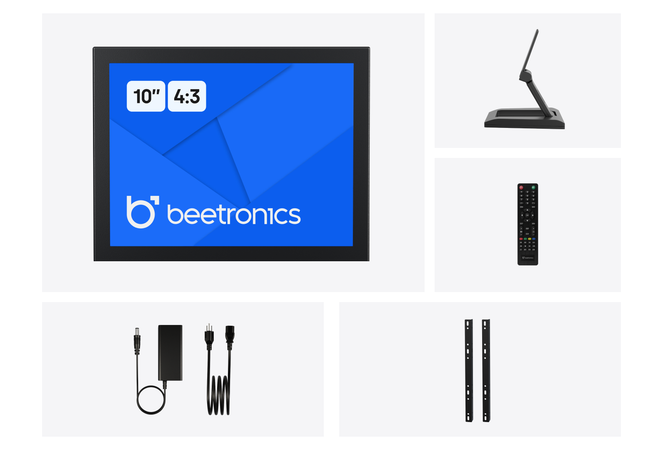 10 Inch Monitor Metal (4:3)