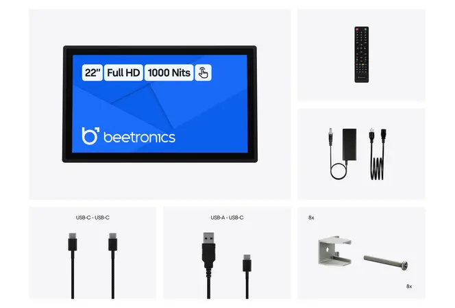 22 Inch Touchscreen Metal (High-Brightness)