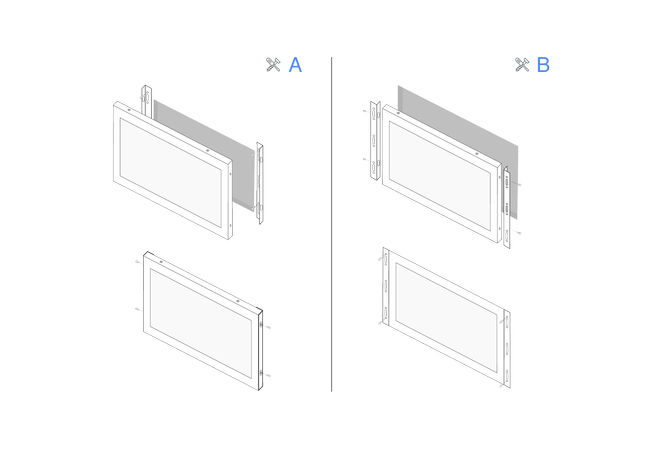 22 Inch Monitor Metal